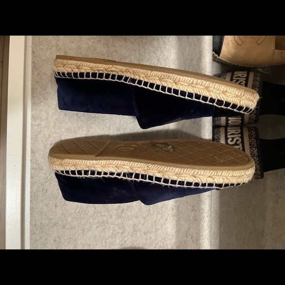 Chanel Velvet Navy Blue Black espedrilles - Picture 4 of 5
